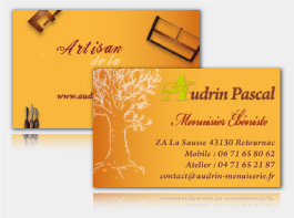 Carte de visite de Pascal Audrin - Artisan menuisier ébéniste (Cartes de visite commerciales) Carte de visite de Pascal Audrin - Artisan menuisier ébéniste (Cartes de visite commerciales)