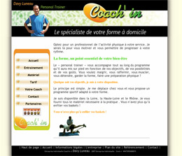Site statique de Davy Luneau - Coach´in (Entraineur personnel à domicile sur le secteur Loire, rhone, haute-loire)