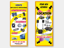 Banderole et kakémono de Radio2 - sonorisation et éclairage (Kakémonos de vitrine : vente et location) Banderole et kakémono de Radio2 - sonorisation et éclairage (Kakémonos de vitrine : vente et location)