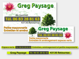 Adhésif véhicule de Greg paysage (Lettrage vinyle et autocollants imprimés) Adhésif véhicule de Greg paysage (Lettrage vinyle et autocollants imprimés)