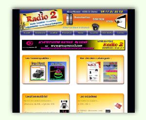 Site dynamique de Radio2 - sonorisation éclairage (Magasin de vente, location et prestation à Saint Etienne (42))