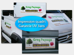 Créatione et impression d´autocollants grand format pour l´habillage de vos véhicules dans à SAINT-ETIENNE (42) et au PUY-EN-VELAY (43)